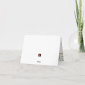 Zwart en Goud Confetti Verjaardag Bedankkaart (Achterkant)