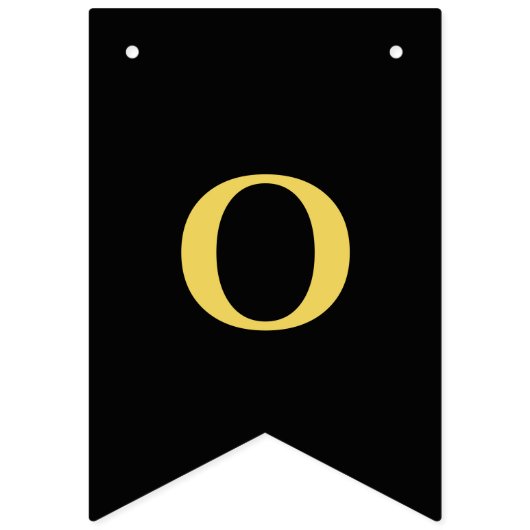 Zwart en Goud Congrats Afstuderen Afstuderen Vlaggetjes (Derde vlag)