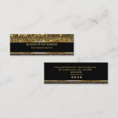 Zwart en goud contactkaartje (Voorkant / Achterkant)