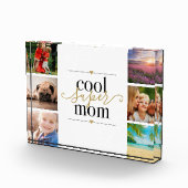 Zwart en Goud Cool Super Moeder 6 Fotoblokken (Rechts)