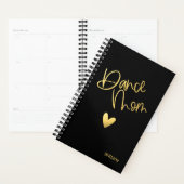 Zwart en goud dans moeder gepersonaliseerd planner (Display)