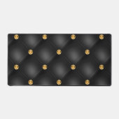 Zwart en Goud Diamant Tufted Bureaumat (Voorkant)
