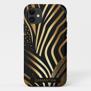 Zwart en Goud Dierenprint (10) Case-Mate iPhone Case