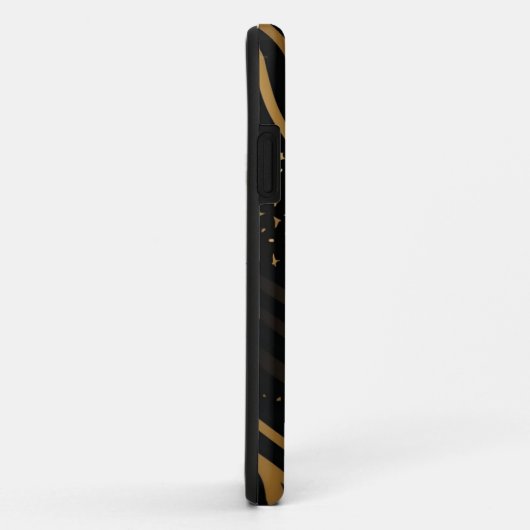 Zwart en Goud Dierenprint (10) Case-Mate iPhone Case (Achterkant/rechts)