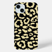 Zwart en goud dierenprint patroon Case-Mate iPhone case (Achterkant)