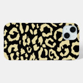 Zwart en goud dierenprint patroon Case-Mate iPhone case (Achterkant (horizontaal))
