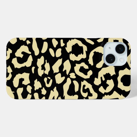 Zwart en goud dierenprint patroon Case-Mate iPhone case (Achterkant (horizontaal))