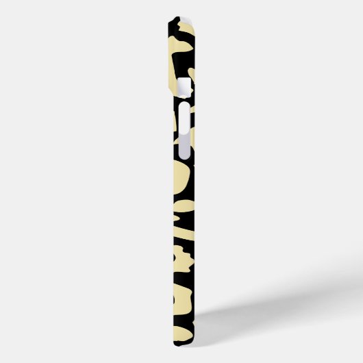 Zwart en goud dierenprint patroon Case-Mate iPhone case (Achterkant / Links)