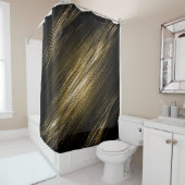 zwart en goud douchegordijn (In situ)