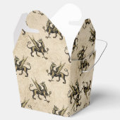 Zwart en Goud  Dragon Bedankdoosjes (Geopend)