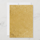 Zwart en Goud  Eid Party Invitation Kaart (Achterkant)