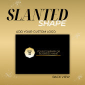 Zwart en goud, eigen Afbeelding toevoegen aan SVG- Visitekaartje