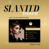 Zwart en goud, eigen Afbeelding toevoegen aan SVG- Visitekaartje