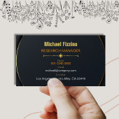 Zwart en goud Elegant accepteren we Bitcoin en ETH Visitekaartje