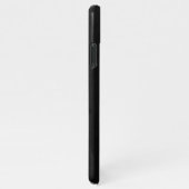 Zwart en goud Elegant Monogram Tekst iPhone Case iPhone Hoesje (Rechterkant)