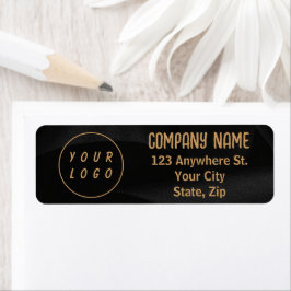 Zwart en goud Elegant Professional Etiket