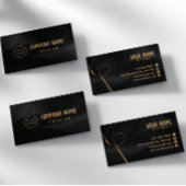 Zwart en goud Elegant Visitekaartje