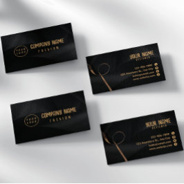 Zwart en goud Elegant Visitekaartje
