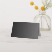 Zwart en Goud Elegant Wedding Place Card Plaatskaartje (Achterkant)