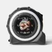 Zwart en goud elegante gepersonaliseerde foto voor rolmaat (Voorkant)