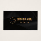 Zwart en Goud Elegante Gift Kaart (Voorkant)