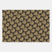 Zwart en Goud Elegantie Inpakpapier Vel (Voorkant 3)