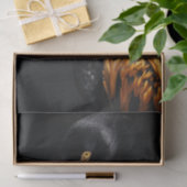 Zwart en Goud Flamingo4 Tissuepapier (Geschenk)