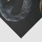 Zwart en Goud Flamingo5 Tissuepapier (Detail)