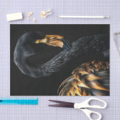 Zwart en Goud Flamingo5 Tissuepapier (Craft)