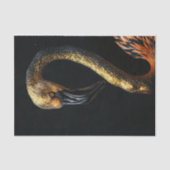 Zwart en Goud Flamingo7 Tissuepapier (Voorkant)