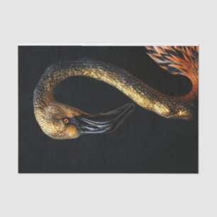 Zwart en Goud Flamingo7 Tissuepapier