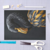 Zwart en Goud Flamingo8 Tissuepapier (Craft)