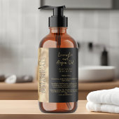 Zwart en Goud Folie Cosmetica Potje Flesje Label