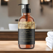 Zwart en Goud Folie Cosmetica Potje Flesje Label