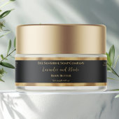 Zwart en goud folie luxe cosmetica potlabel