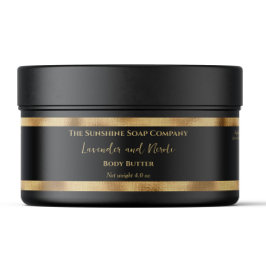 Zwart en goud folie luxe cosmetica potlabel
