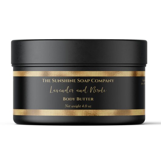 Zwart en goud folie luxe cosmetica potlabel