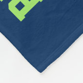 Zwart en Goud Football Spel Dag Fleece Deken (Hoek)