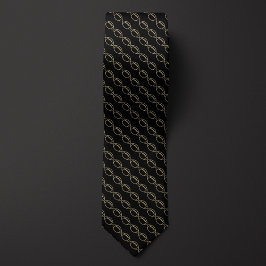 Zwart en Goud Football Stropdas