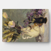 Zwart en goud fotoplaat (voorkant)