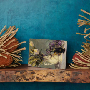 Zwart en goud fotoplaat