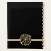 Zwart en goud Gatsby Art Deco met Bijbelvers Planner (Achterkant)