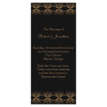Zwart en Goud Gay Huwelijksprogramma