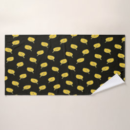 Zwart En Goud Geel Handdoek