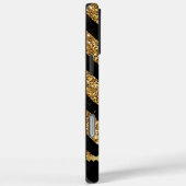 Zwart en goud gemarmerde golven ontwerp Case-Mate iPhone case (Achterkant / Rechts)