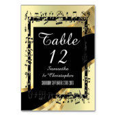 Zwart en goud gepersonaliseerd kaart (Voorkant)