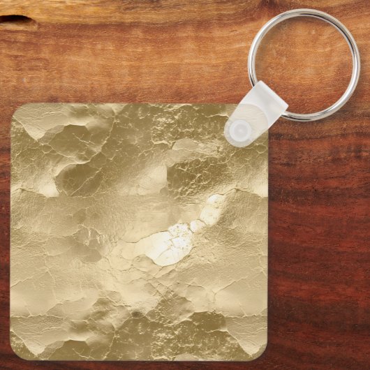 Zwart en Goud Glam Zebra Sleutelhanger (Achterkant)