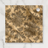 Zwart en goud glamor bedankjes labels (Achterkant)