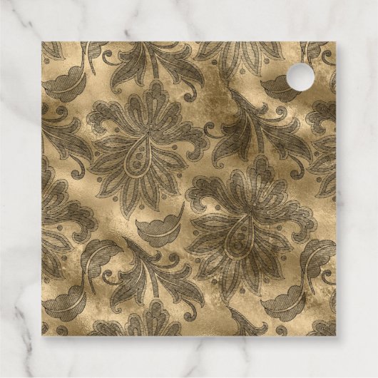 Zwart en goud glamor bedankjes labels (Achterkant)