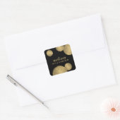 Zwart en Goud Glamour en Beauty II Stickers (Envelop)